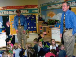 Dr. Poz gives Dental Health Presentation at Local Elementary School